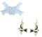 Flying Birds Dangle Earring Mold for UV Resin and Epoxy Resin
